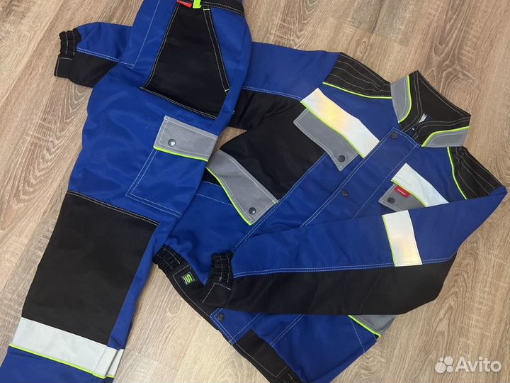 Костюм рабочий Полином синий. Размеры 44-60
