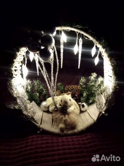 Новогоднее украшение с подсветкой
