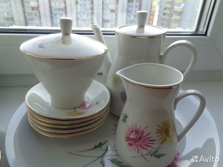 Сервиз чайный гдр freiberger Фарфор Астра