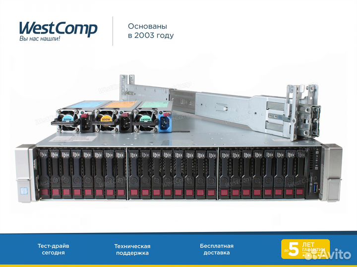 Сервер HP DL380 Gen9 24xSFF E5-2683v4 512Gb 500W