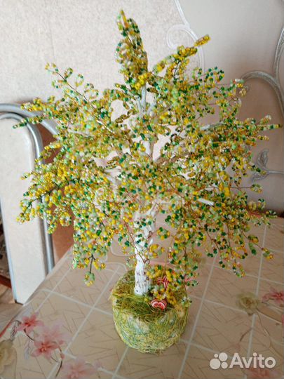 Деревья из бисера