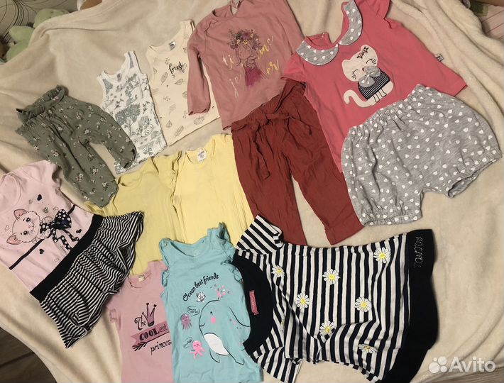 Вещи летние пакетом на девочку 80 86