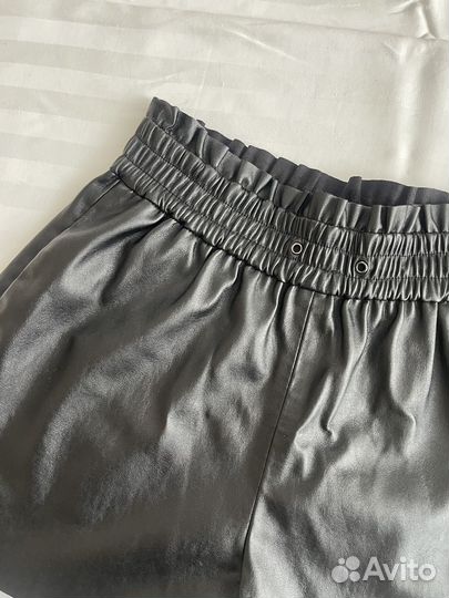 Шорты кожаные zara