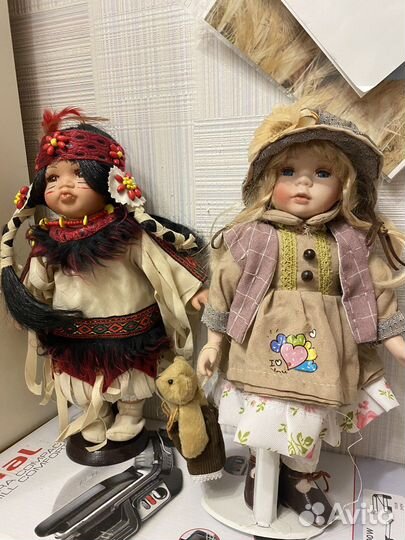 Кукла фарфоровая коллекционная 30см