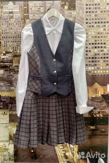 Школьная одежда блузки юбка костюм брюки