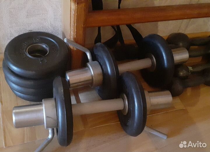 Гантели разборные 2 штуки по 15 кг