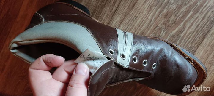 Лыжные ботинки СССР с креплением