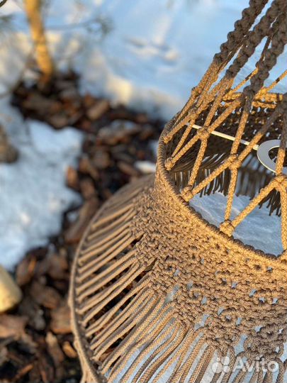 Макраме абажур