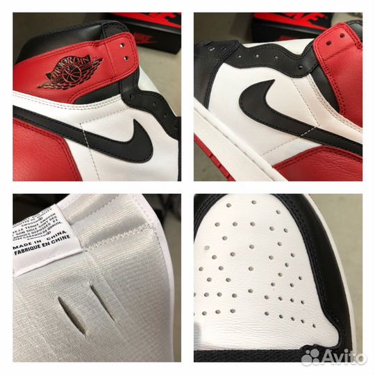 Кроссовки Nike Air Jordan 1 High Black Toe