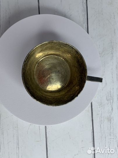 Чашка серебро 875 со звездой