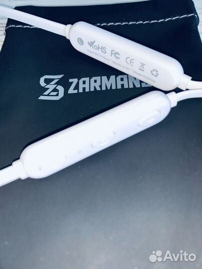 Наушники беспроводные новые Zarmans sport Z-X1 бел