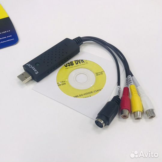 Переходник адаптер USB 2.0 на 3 RCA EC300