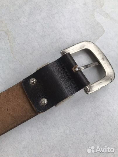 Мужской кожаный ремень ручной работы