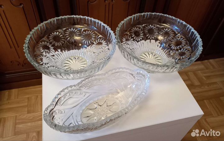 Салатник хрусталь СССР