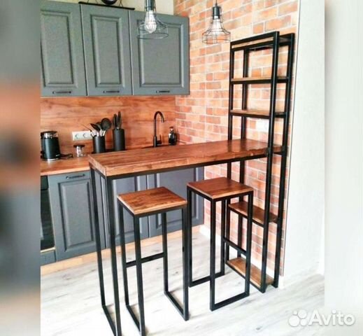 Барная стойка для кухни лофт