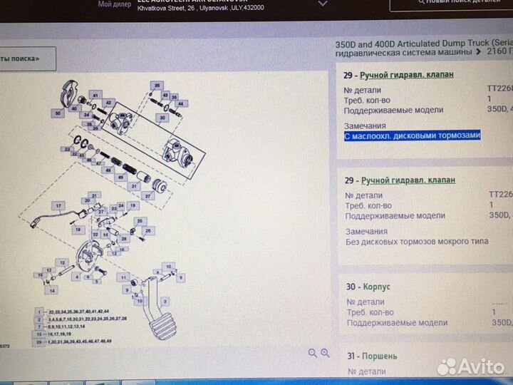 Сочлененный Самосвал Bell глав цил. торм TT226816
