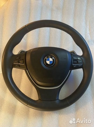 Руль bmw f10 с обогревом и лепестками