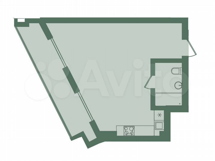 1-к. апартаменты, 41,8 м², 4/8 эт.