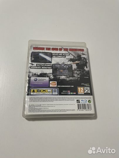 Godzilla ps3 диск для ps3