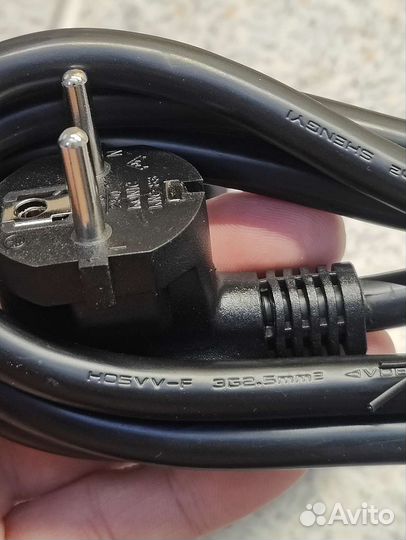 Кабель питания C19 3*2.5. Для асиков