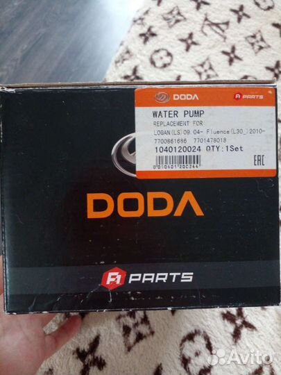 Водяной насос помпа renault logan