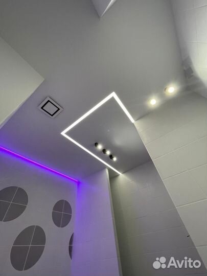 Натяжные потолки с трендовым освещением