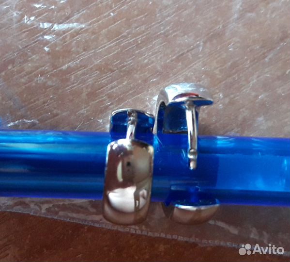 Серебряные Серьги Кольца Пpобa 925