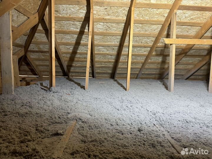 Утепление крыши гаража эковатой: звоните, пишите