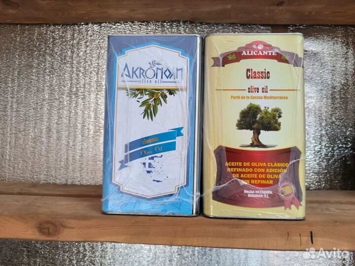 Оливковое масло 5 л 1 л