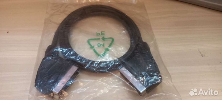 Новый кабель scart-scart 1метр