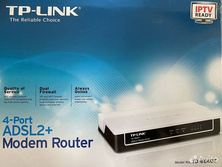 Маршрутизатор-модем (роутер) TP-link TD8840T