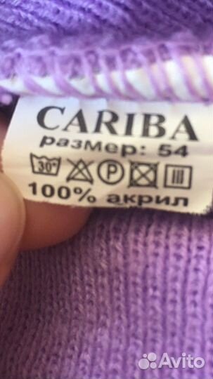 Комплект шапка и шарф для девочки весна-осень