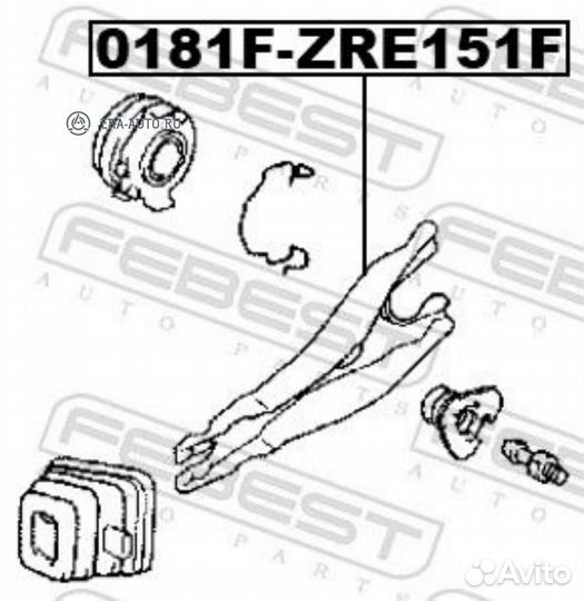 Febest 0181F-ZRE151 Вилка сцепления