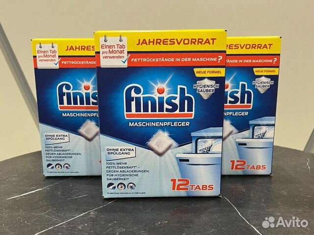Finish Таблетки для очистки посудомоечных машин
