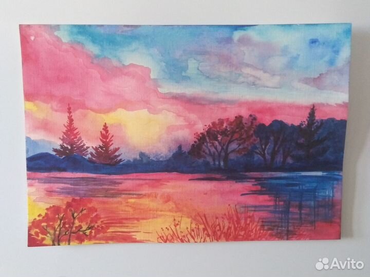 Картина акварелью 