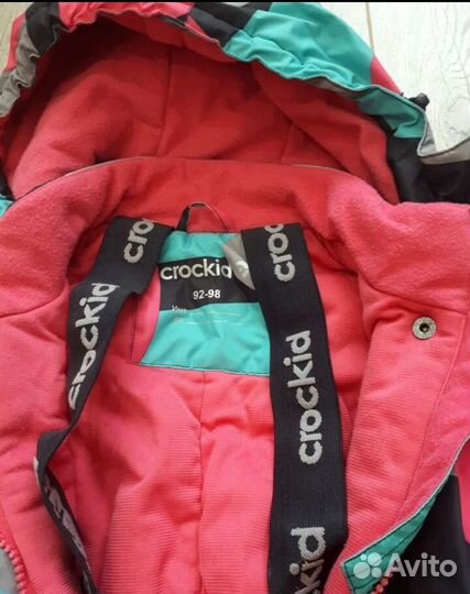 Зимний комбинезон для девочки crockid 92 98