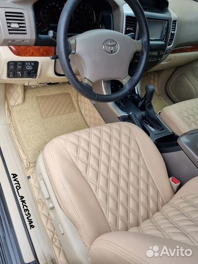 Чехлы Тойота Ленд Крузер Прадо 120 Prado 150 Бежев