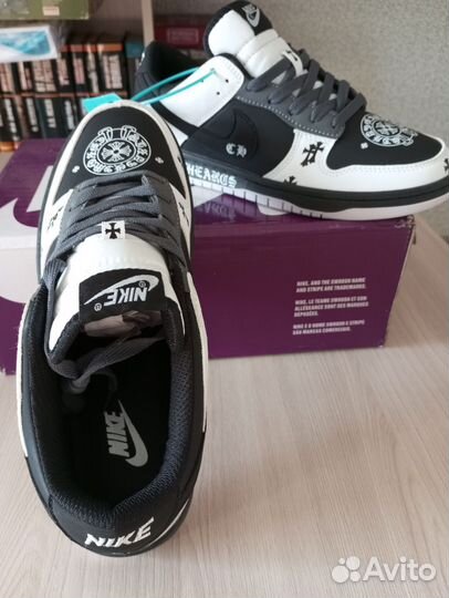 Кроссовки Nike sb dunk low x chrome hearts