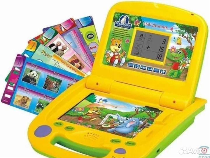 Карточки для детского обучающего игрового ноутбука