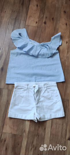 Костюм шорты и топ для девочки подростка 146