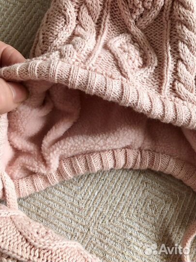 Шапка и варежки hm для девочки