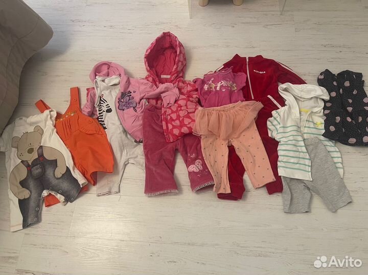 Вещи пакетом для девочки 62-74