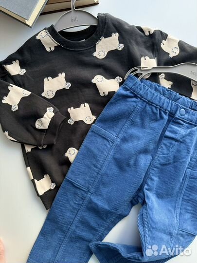 Новый свитшот с собачками H&M 68,74,92