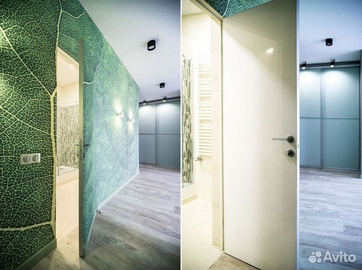 Скрытая дверь под покраску