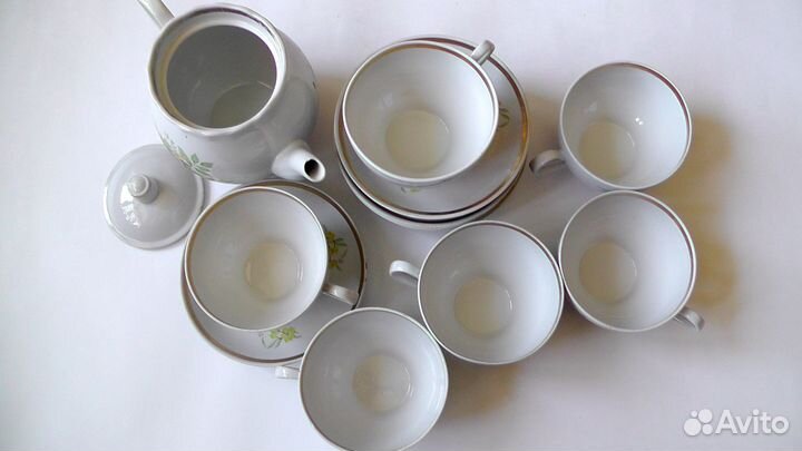 Чайный сервиз Прокопьевского фарфорового завода