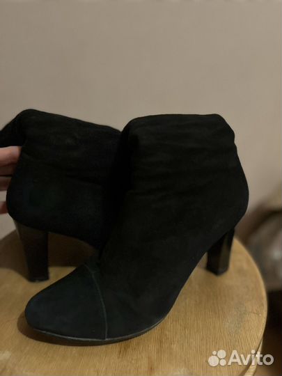 Сапоги замшевые 38