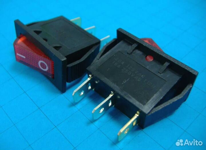 Переключатель водонагревателя, красный