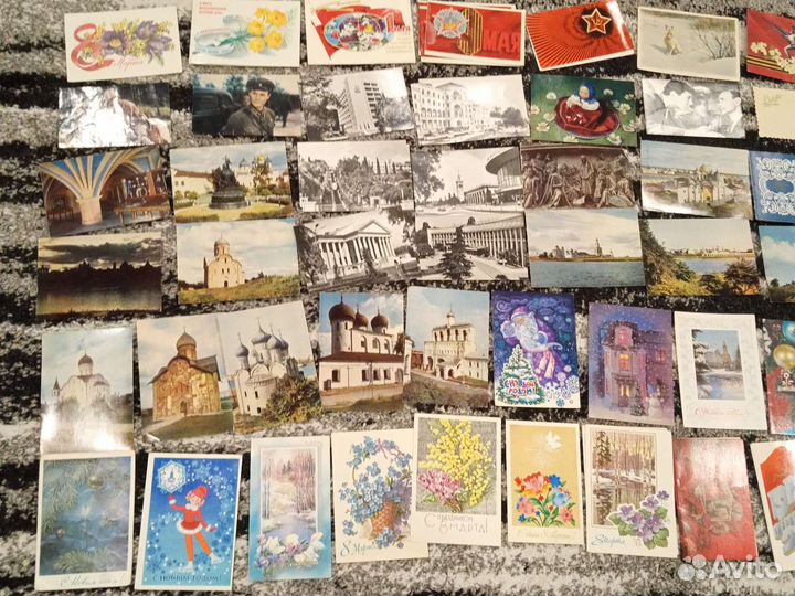 Чистые открытки СССР старые