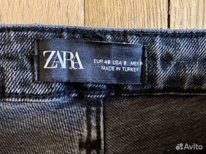 Джинсы Zara 29 джинсовый размер