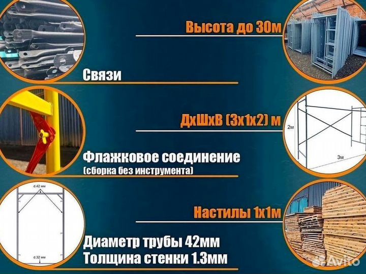 Леса строительные. Аренда и продажа. бу